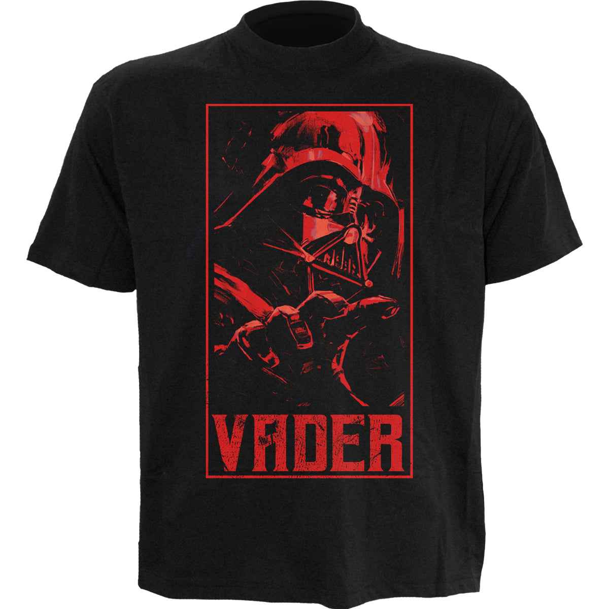 STAR WARS KENOBI - VADER  - Front Print T-Shirt Black - Damned Threads