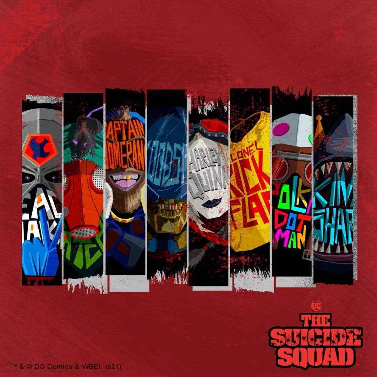 HARLEY QUINN - MAD LOVE - 2in1 Red Ripped Top Black - Damned Threads