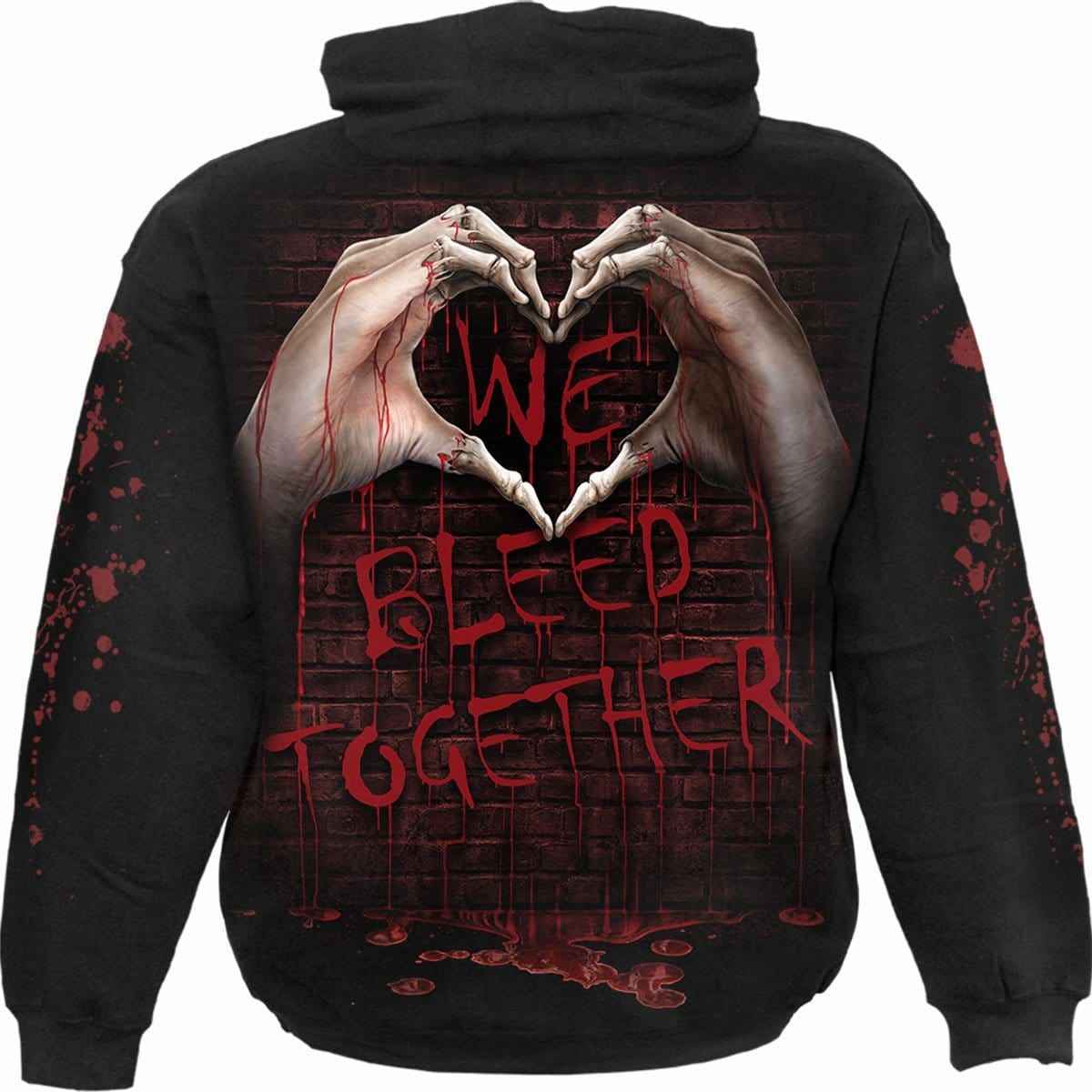 WE BLEED TOGETHER - Hoody Black - Damned Threads