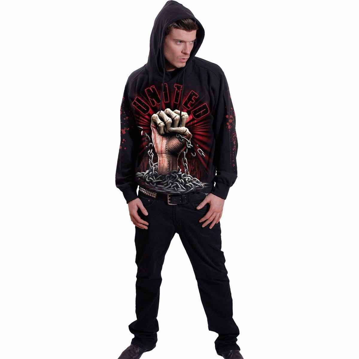 WE BLEED TOGETHER - Hoody Black - Damned Threads