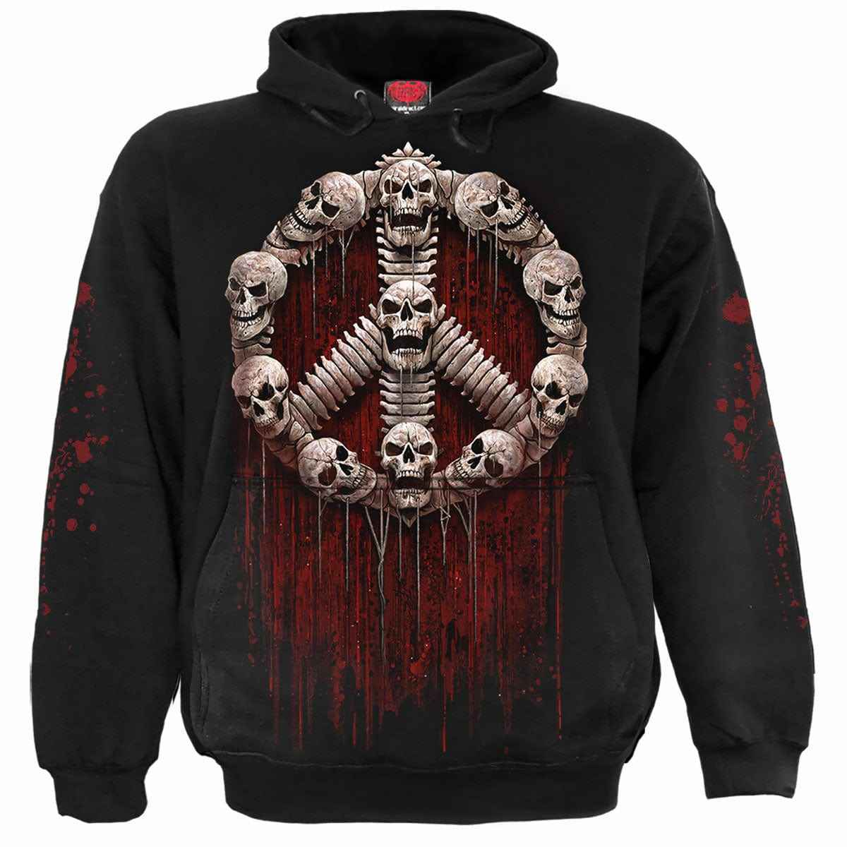 WAR KILLS - Hoody Black - Damned Threads