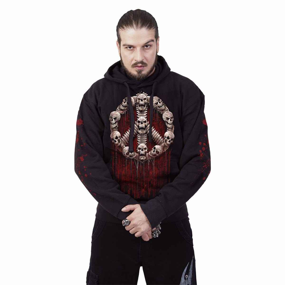 WAR KILLS - Hoody Black - Damned Threads