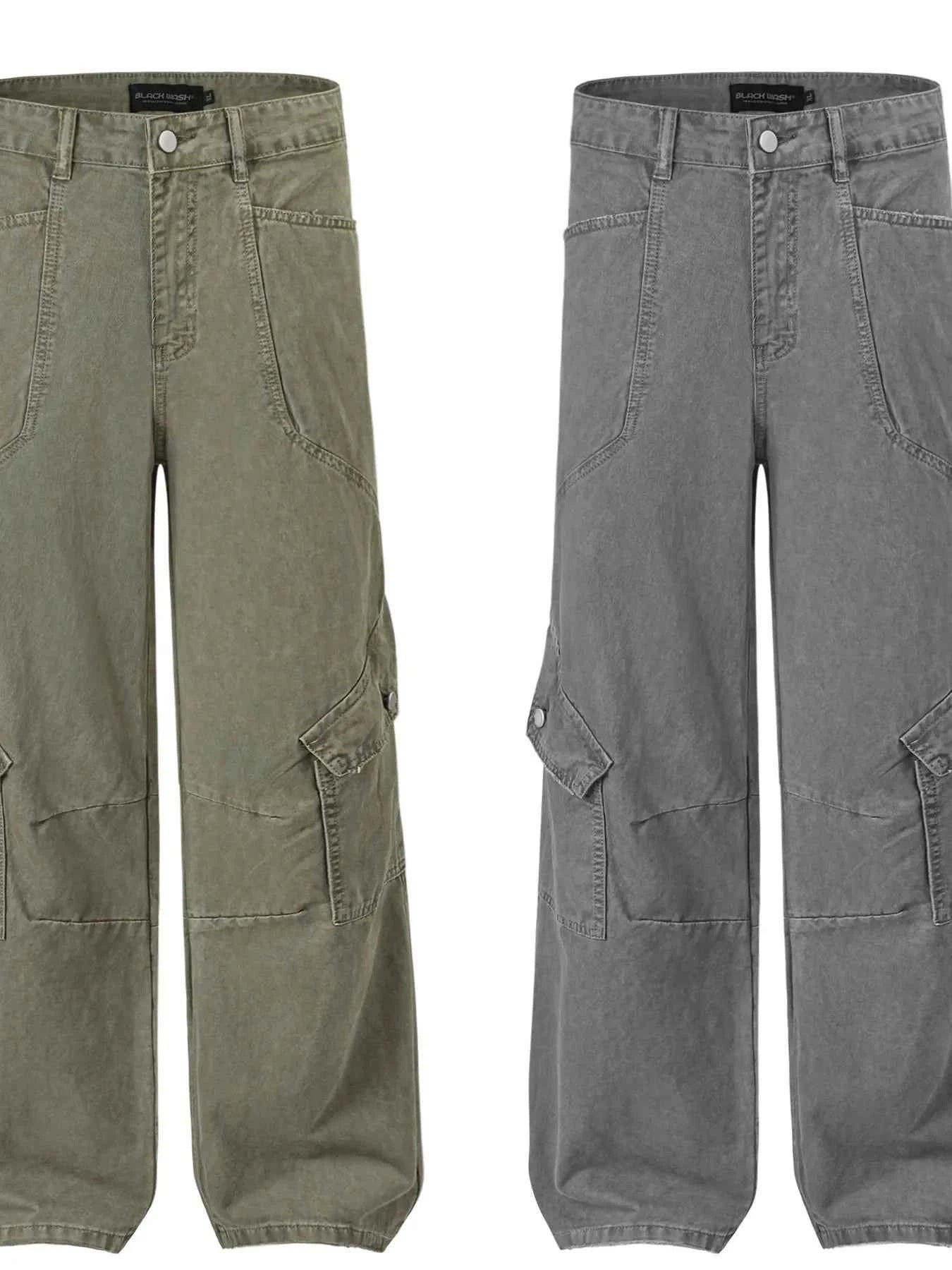 Men's Wide Leg Cargo Jeans