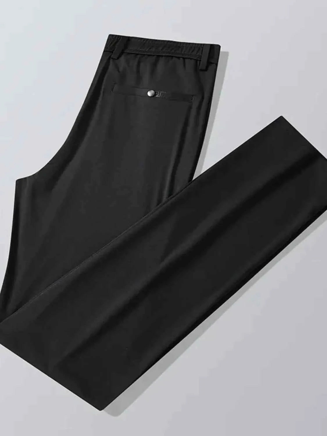 Men's Plus Size Slim Fit Pants with Pockets