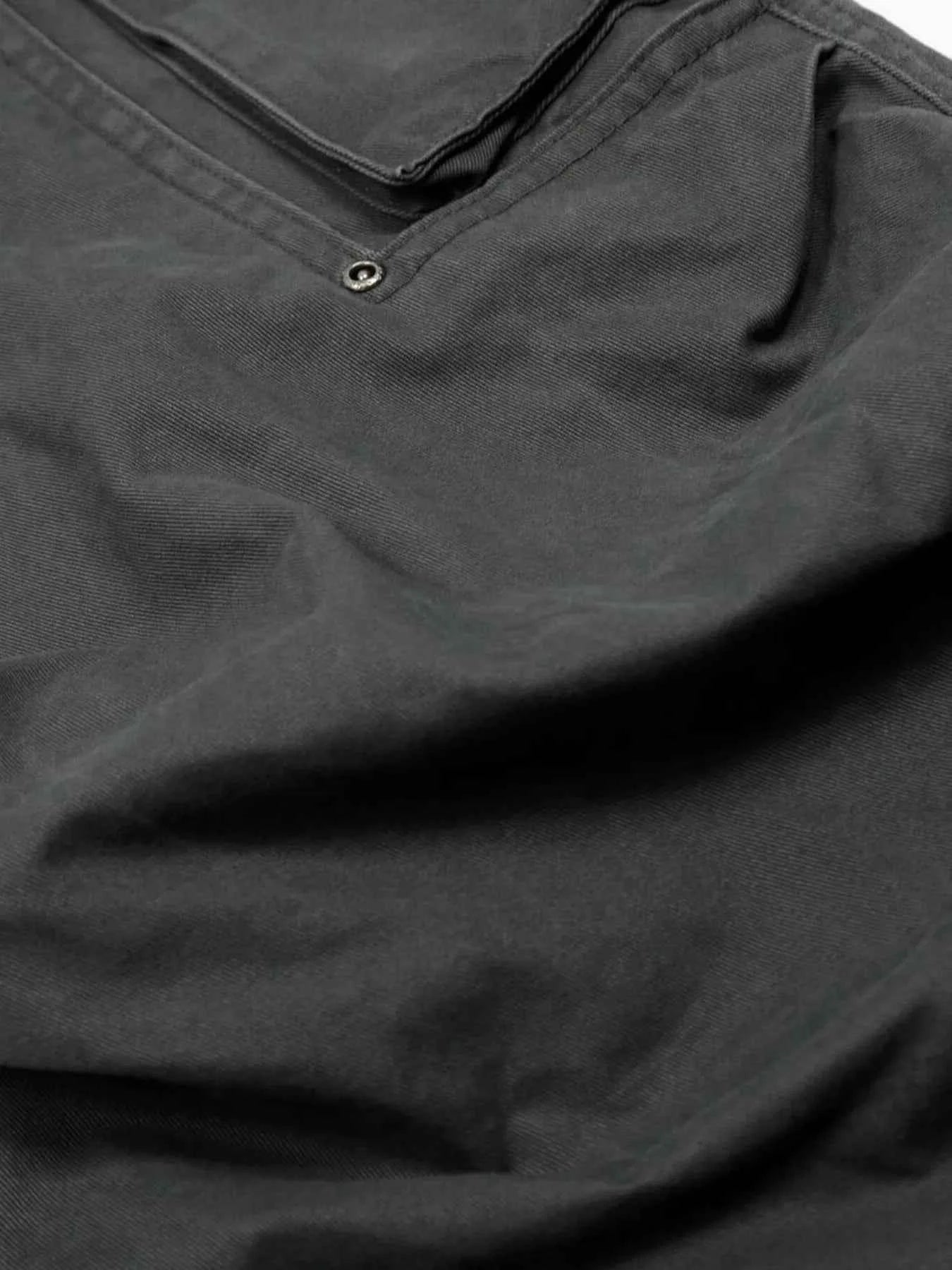 Men's Cargo Curved Pants with Multi Pockets