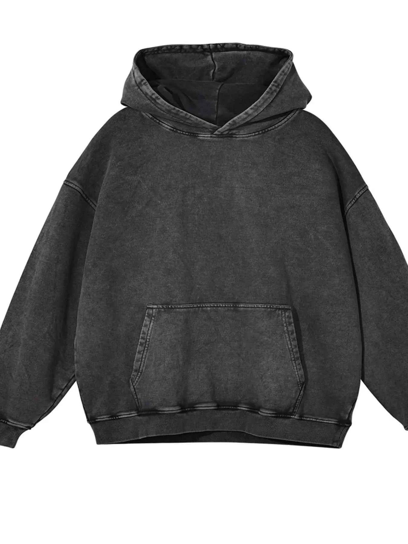 Men's Washed Oversized Long Sleeve Hoodie