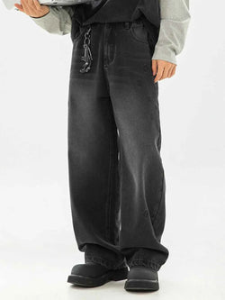 Men's Plus Size Wide Leg Jeans