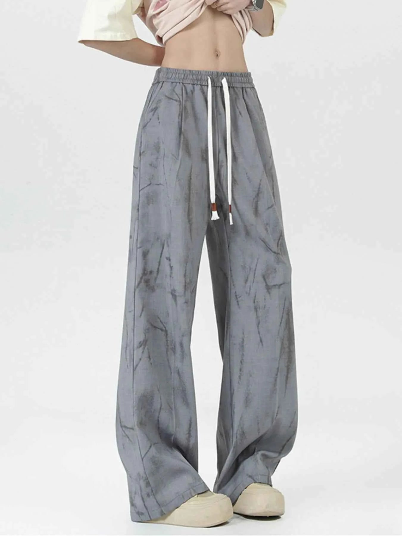 Men's Wide Leg Drawstring Pants