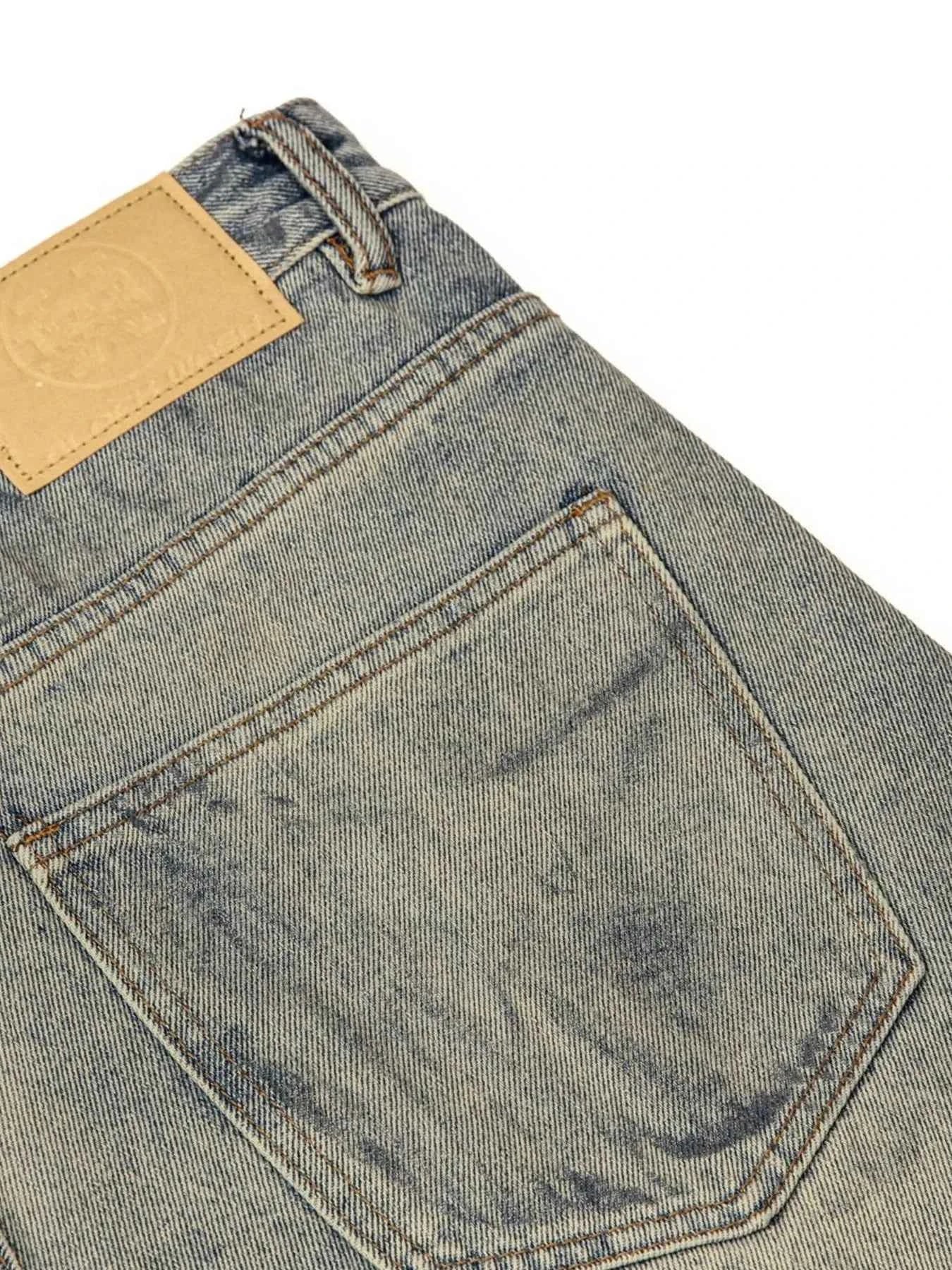 Men's Vintage Washed Wide Leg Jeans