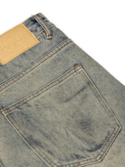 Men's Vintage Washed Wide Leg Jeans