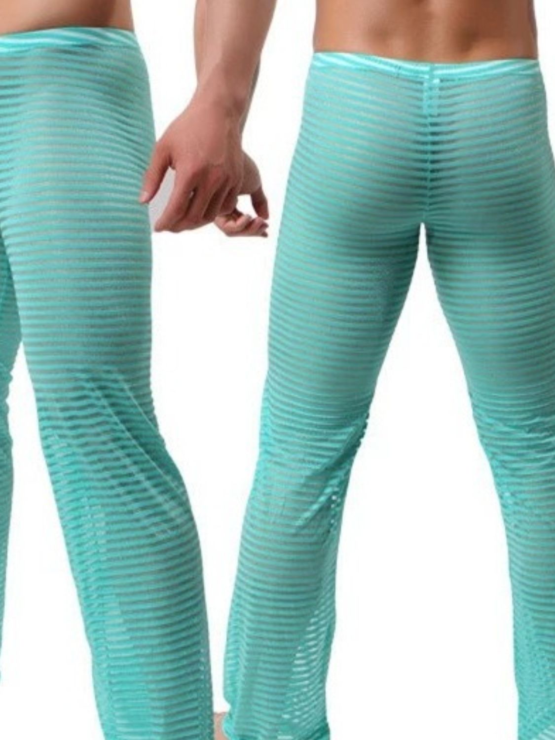 Men's Sexy Striped Sheer Pants - Damned Threads