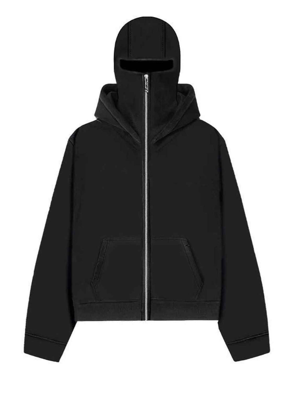 Men's Zip Up Long Sleeve Hoodie with Mask - Damned Threads