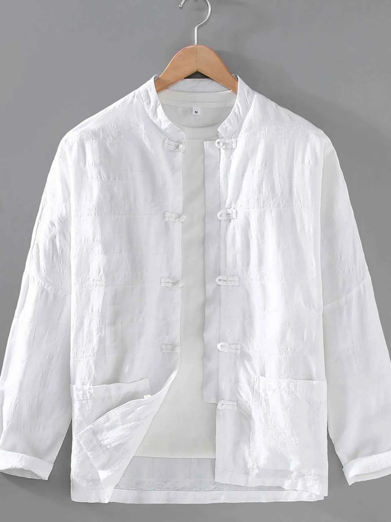 Men's Plus Size Button Up Long Sleeve Shirt