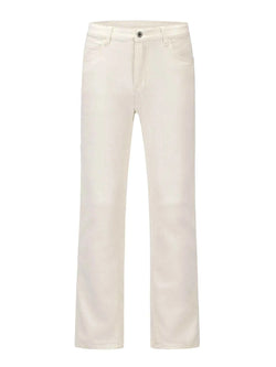 Men's Slim Straight Jeans with Snap Detail