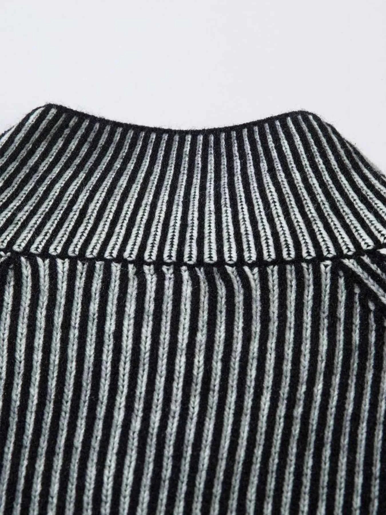 Men's Ribbed Zip-Up Cardigan