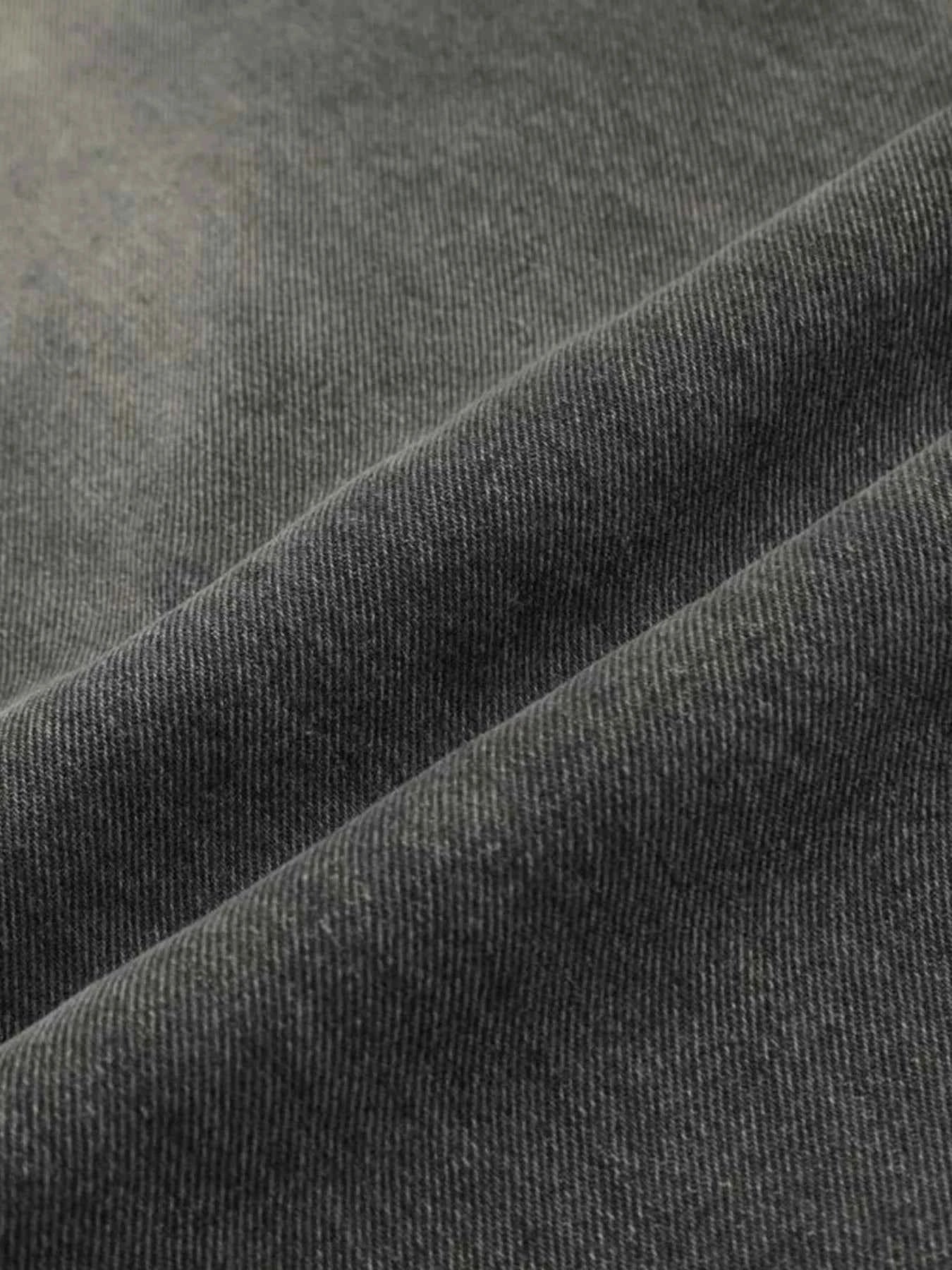 Men's Vintage Washed Distressed Wide-Leg Jeans