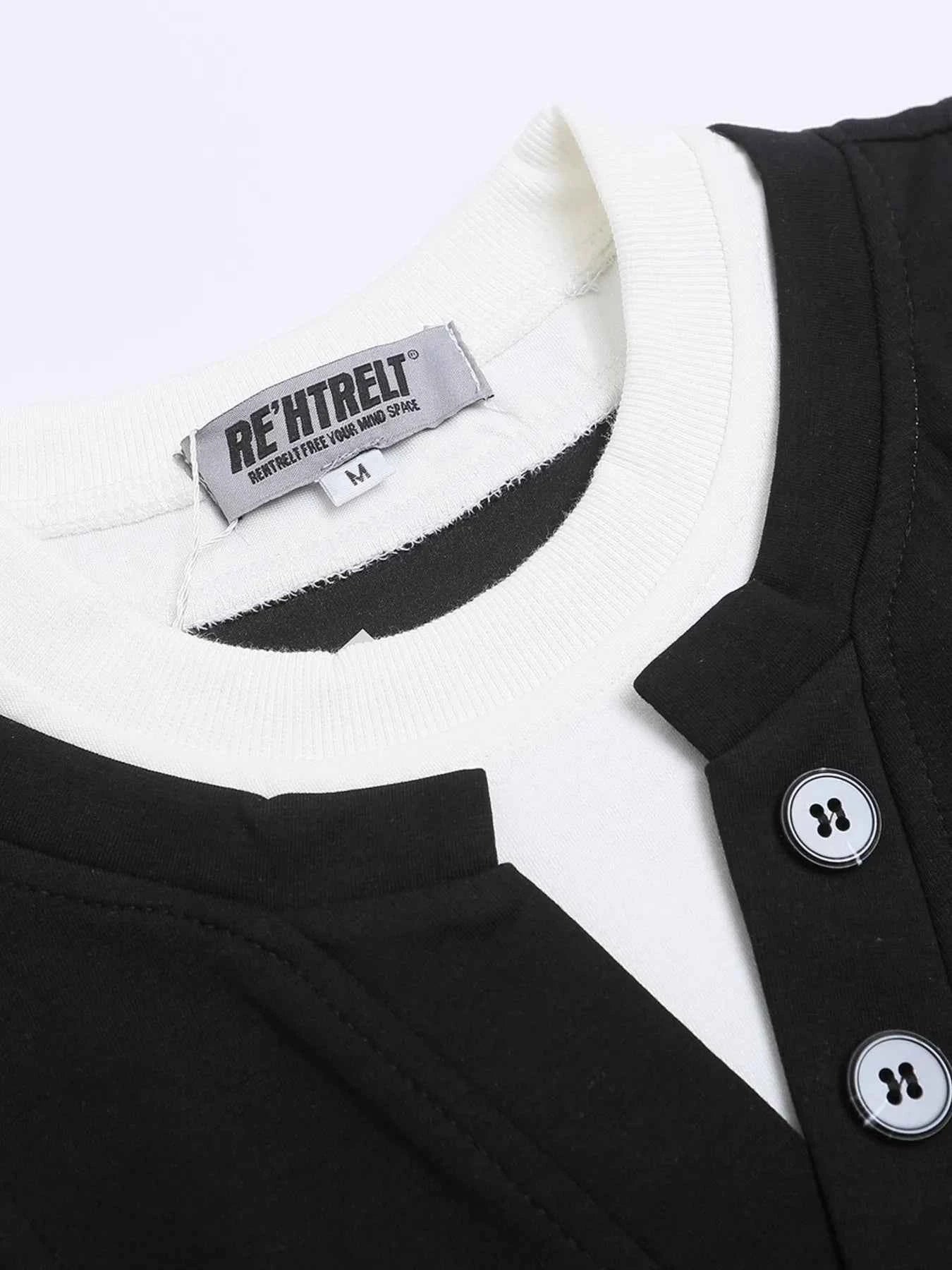 Men's Casual Henley Short Sleeve T-Shirt