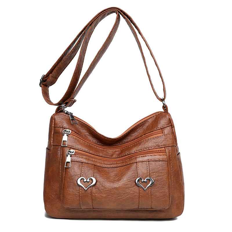 PU Leather Multi-Pockets Crossbody Bag - Damned Threads