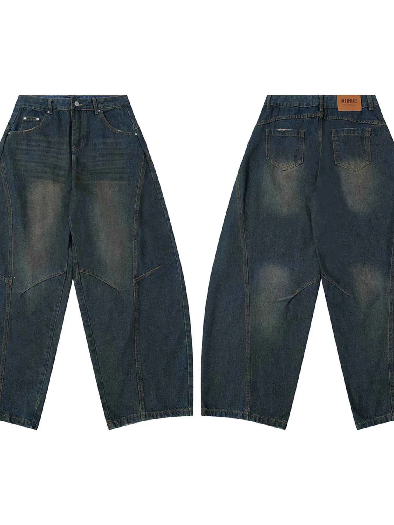 Men's Wide Leg Balloon Denim Jeans