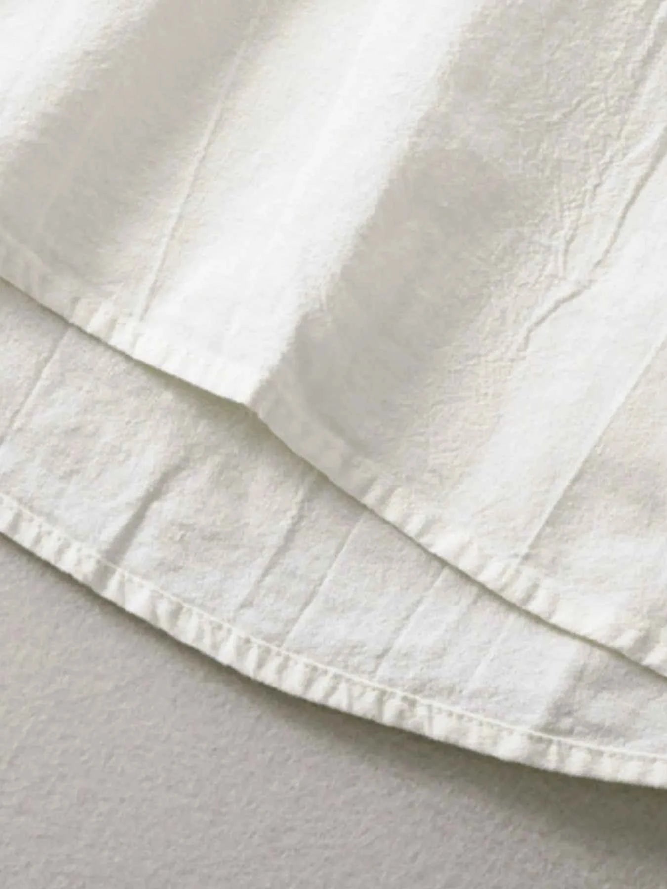 Men's Plus Size Button Front Long Sleeve Blouse