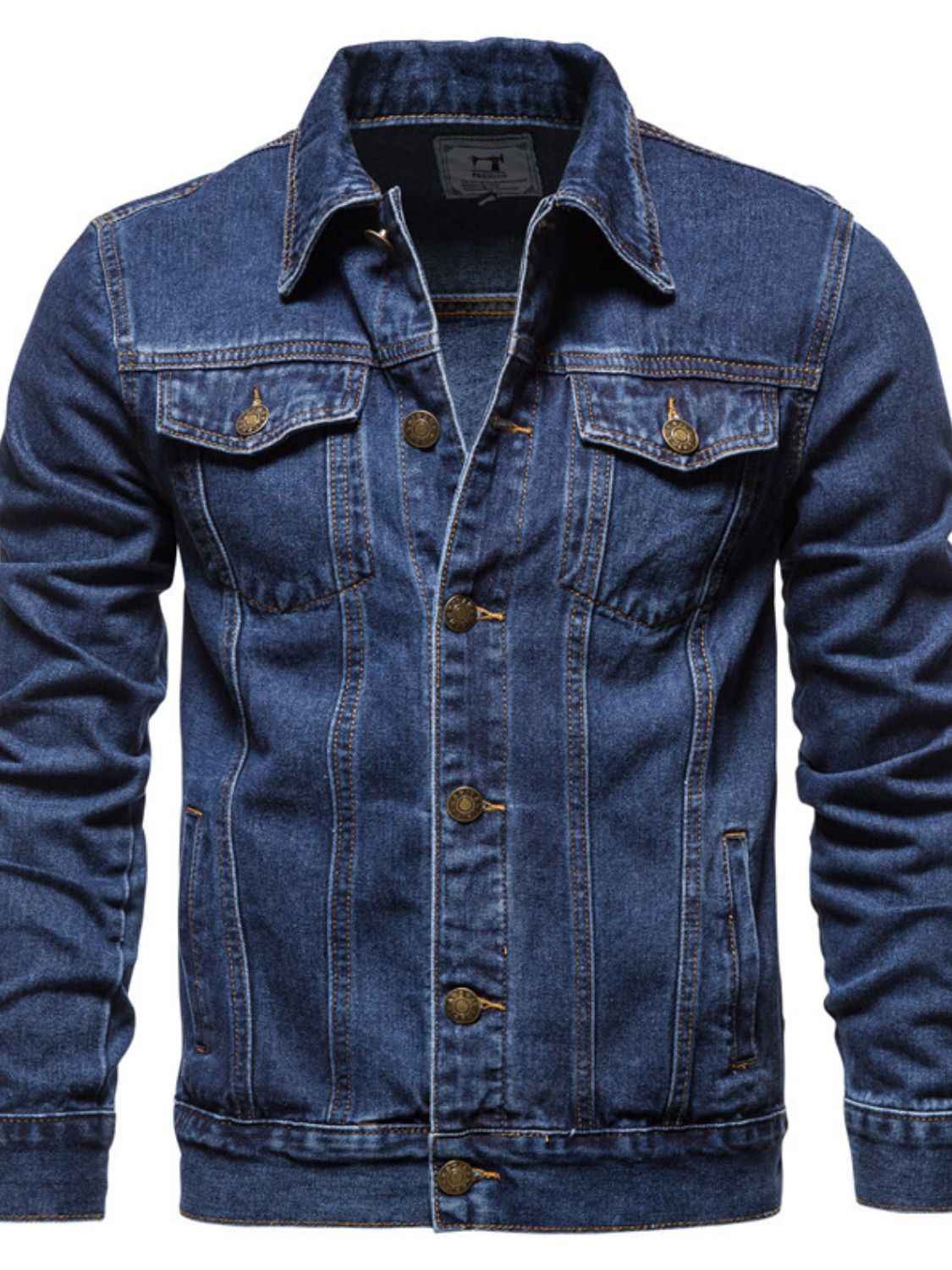 Men's Button Down Long Sleeve Denim Jacket - Damned Threads