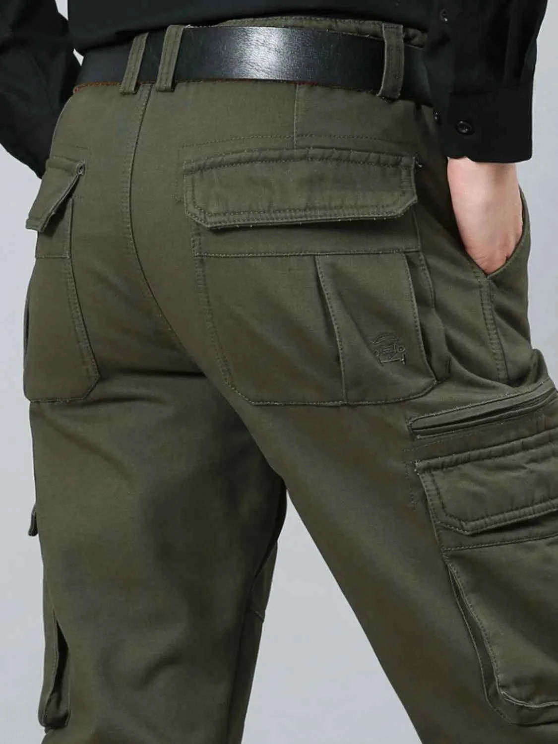Men's Solid Color Cargo Pants