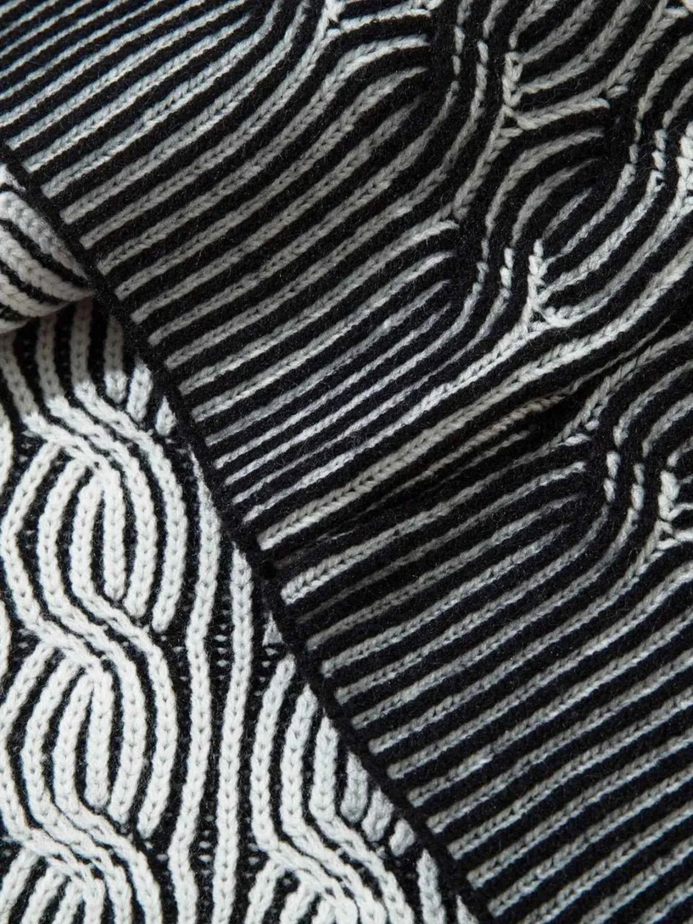 Men's Ribbed Zip-Up Cardigan