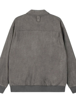 Men's Collared Neck Long Sleeve Jacket