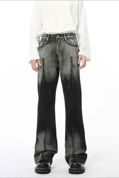 Pocketed High Waist Jeans - Damned Threads