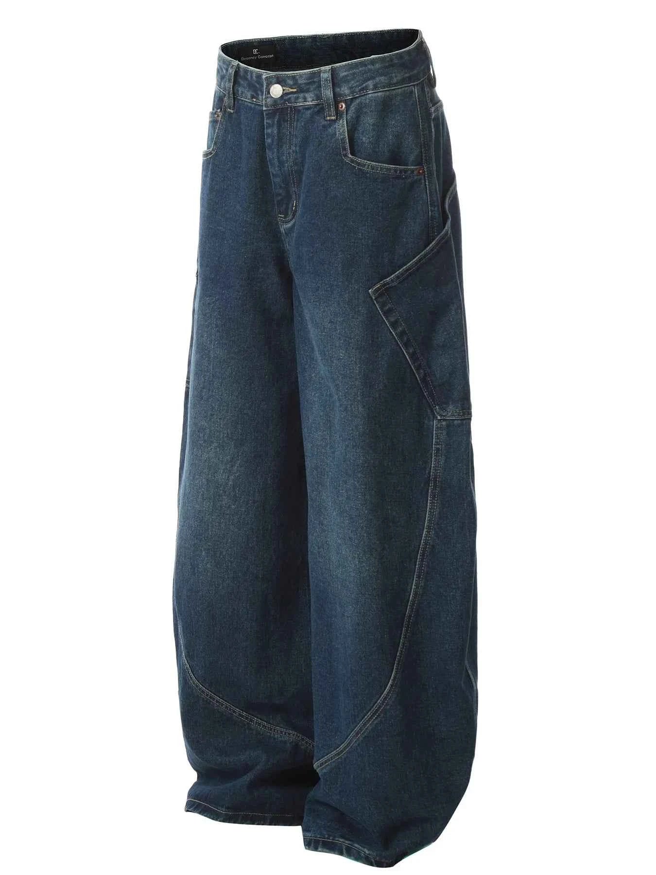 Men's Wide Leg Cargo Jeans
