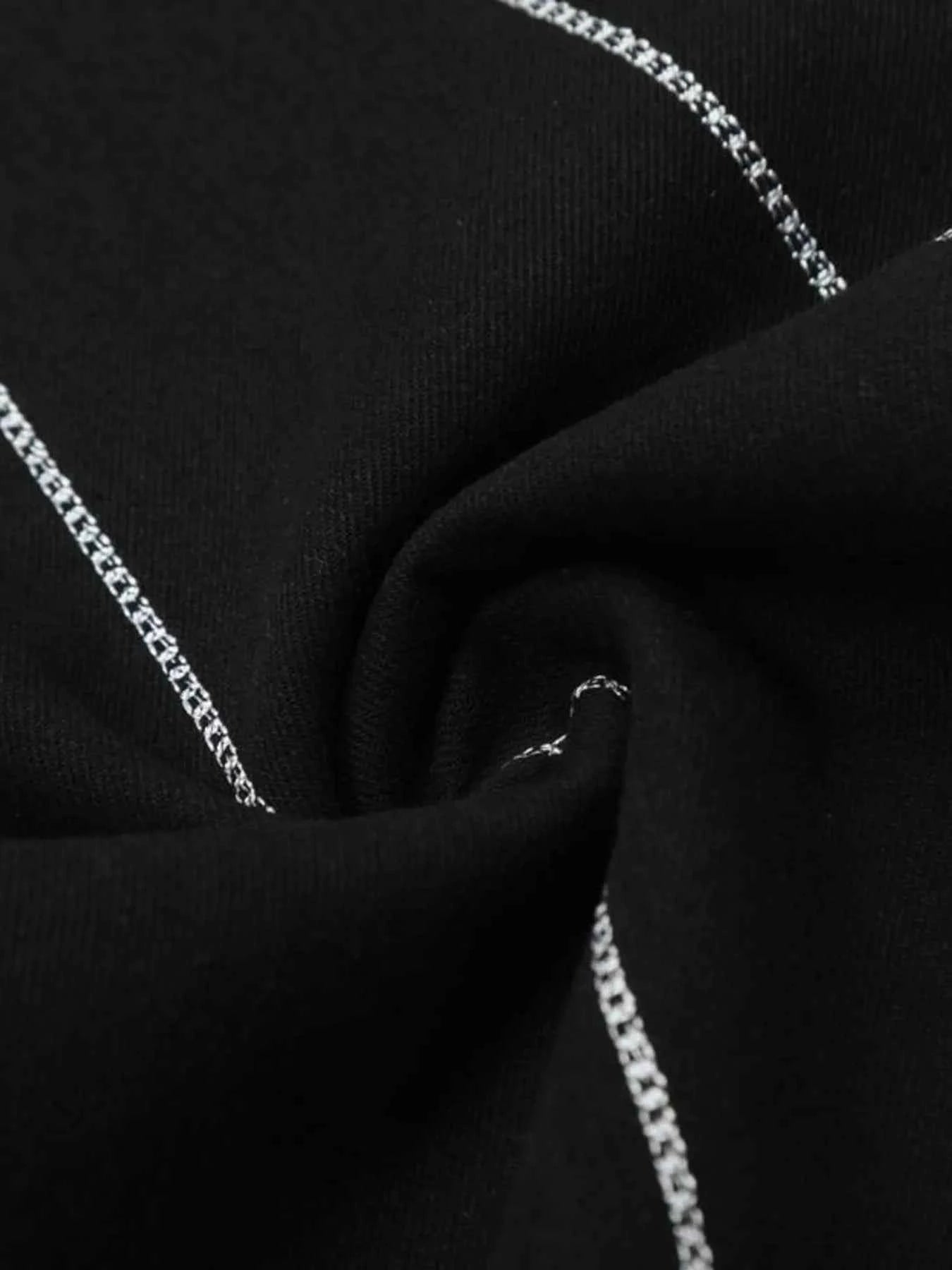 Men's Spider Web Embroidered Flared Jeans