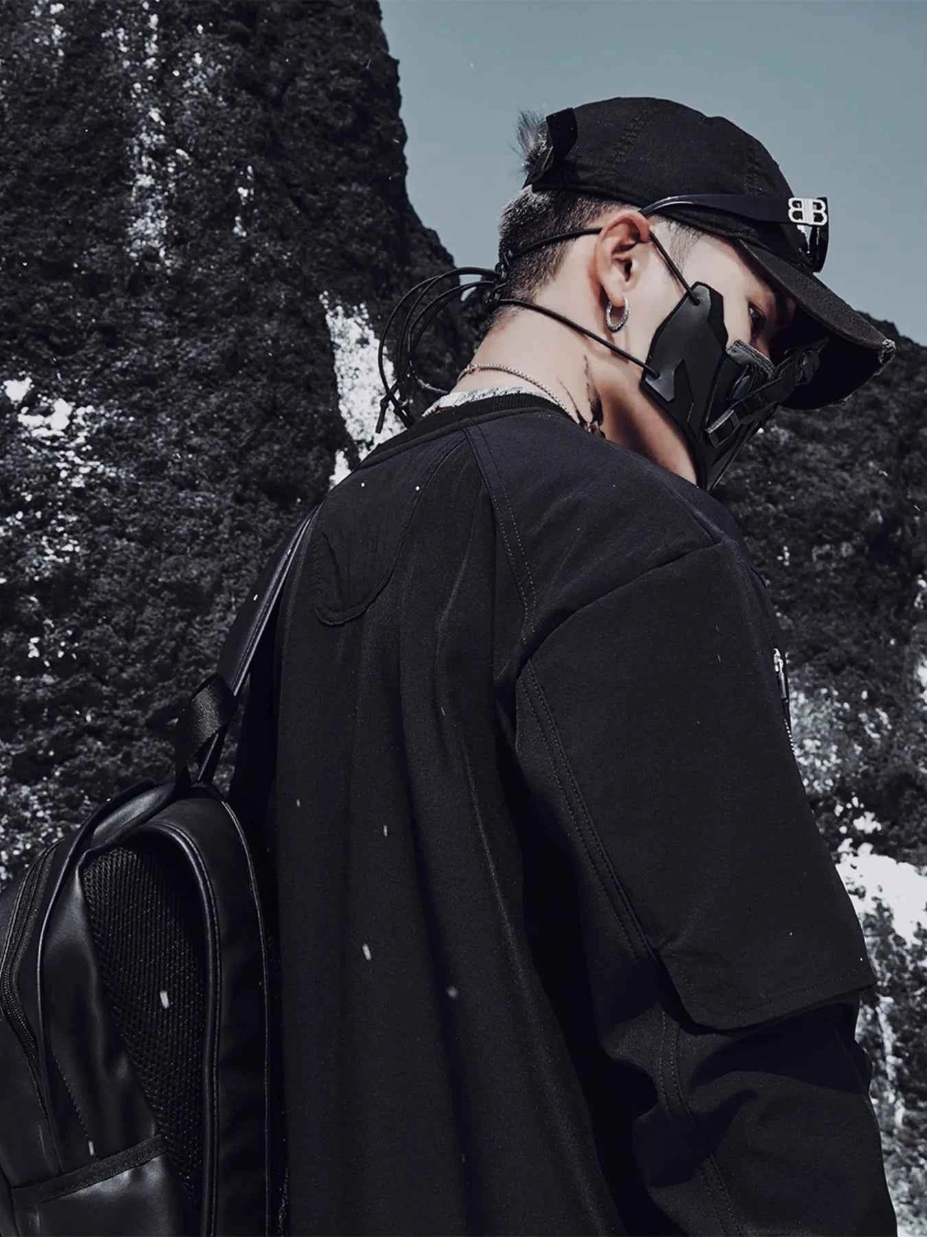 Men's Plus Size Oversized Layered Sleeve Sweatshirt