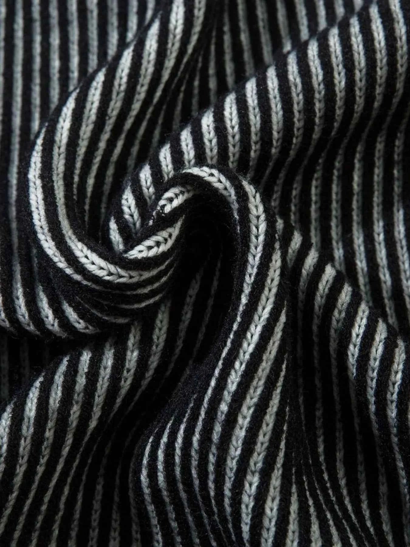 Men's Ribbed Zip-Up Cardigan