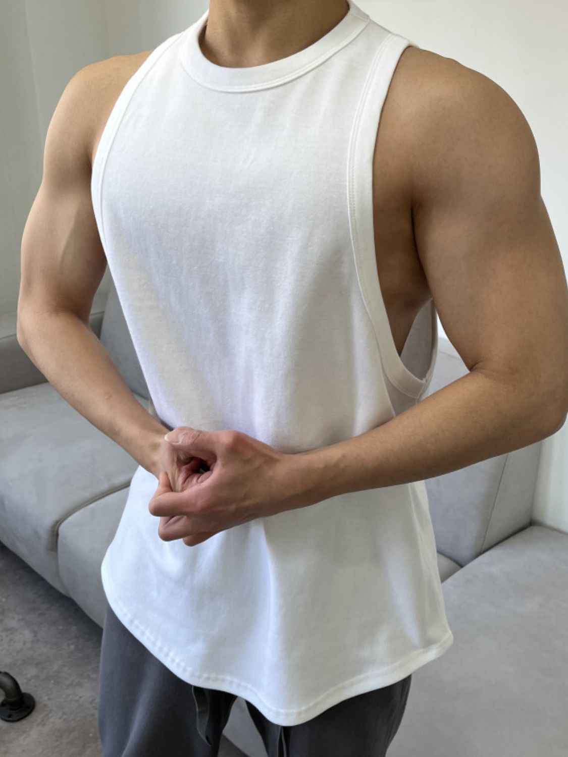 Men's Muscle Gym-Tank - Damned Threads