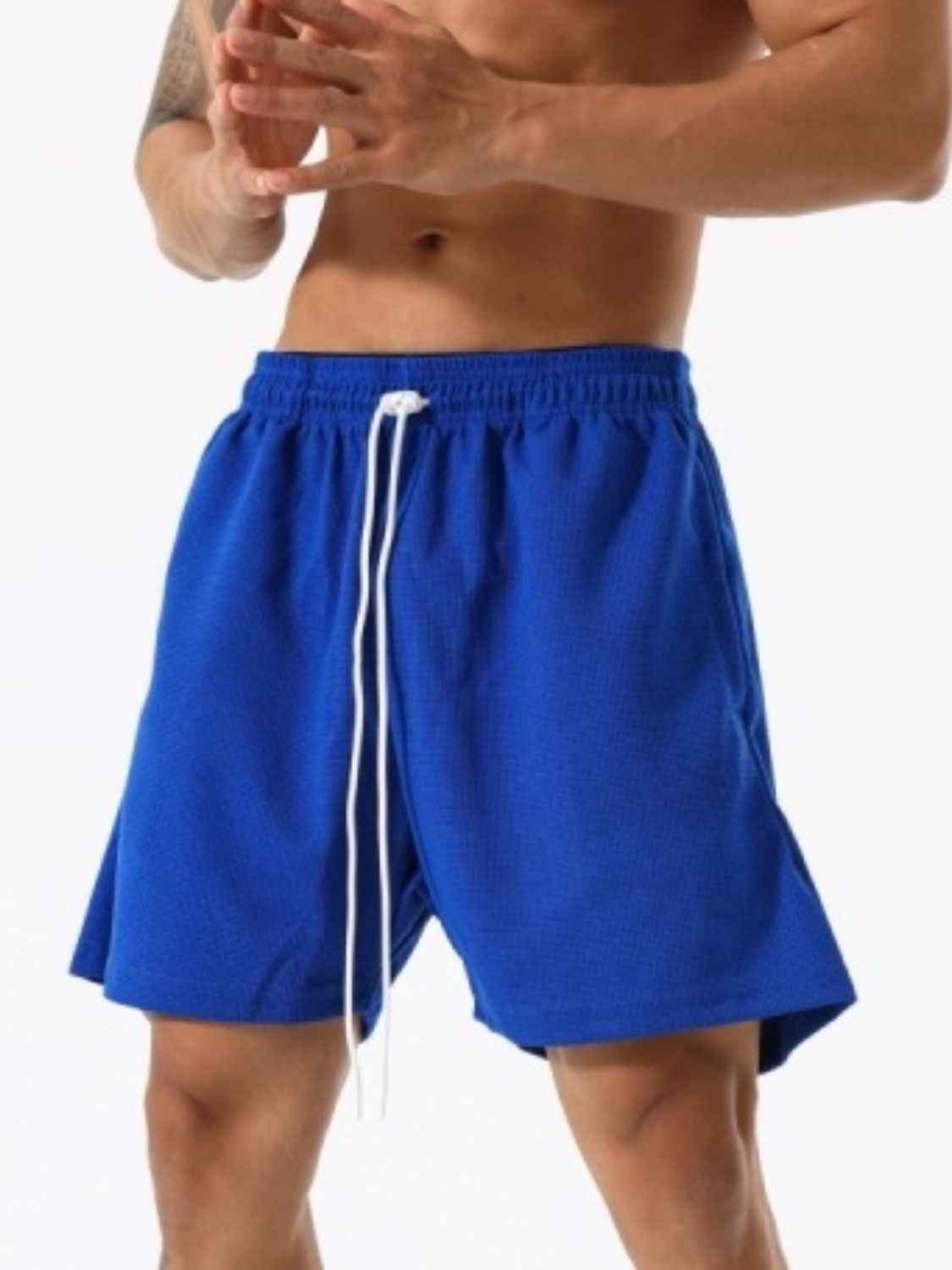Men's Plus Size Drawstring Active Shorts - Damned Threads