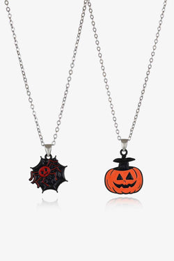 Two-Piece Halloween Theme Necklace Set - Damned Threads