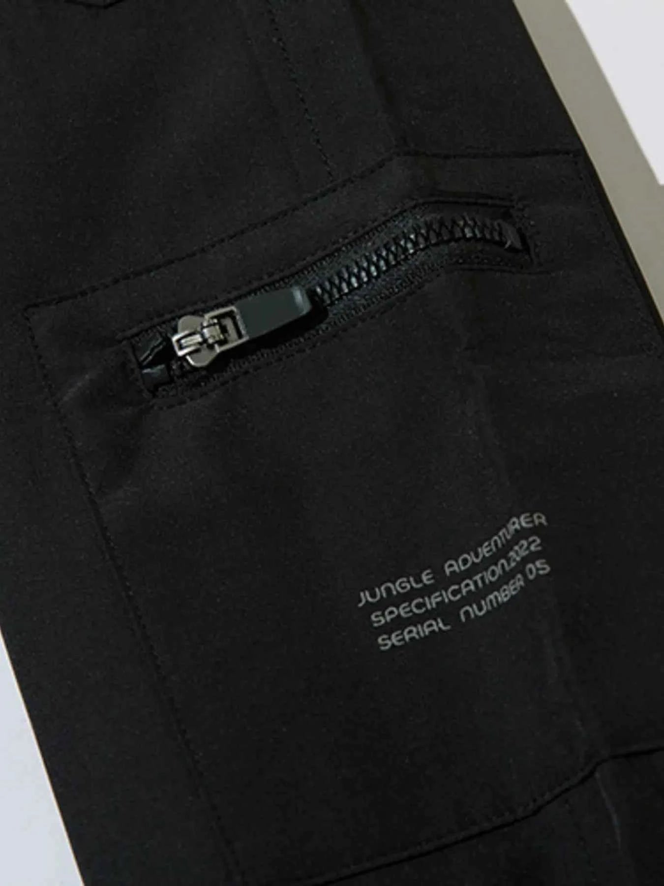 Men's Cargo Joggers with Zip Pockets