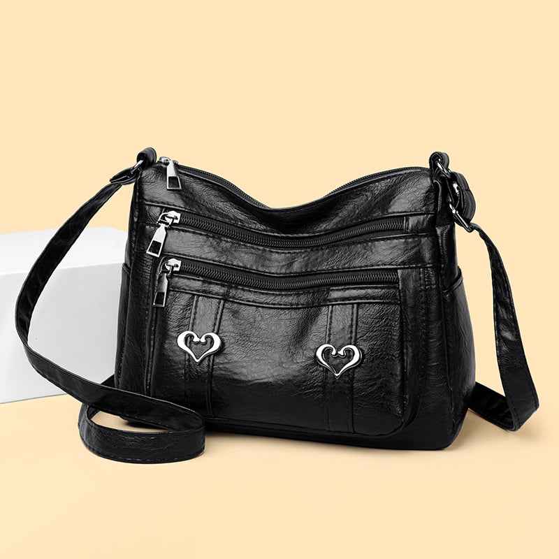 PU Leather Multi-Pockets Crossbody Bag - Damned Threads