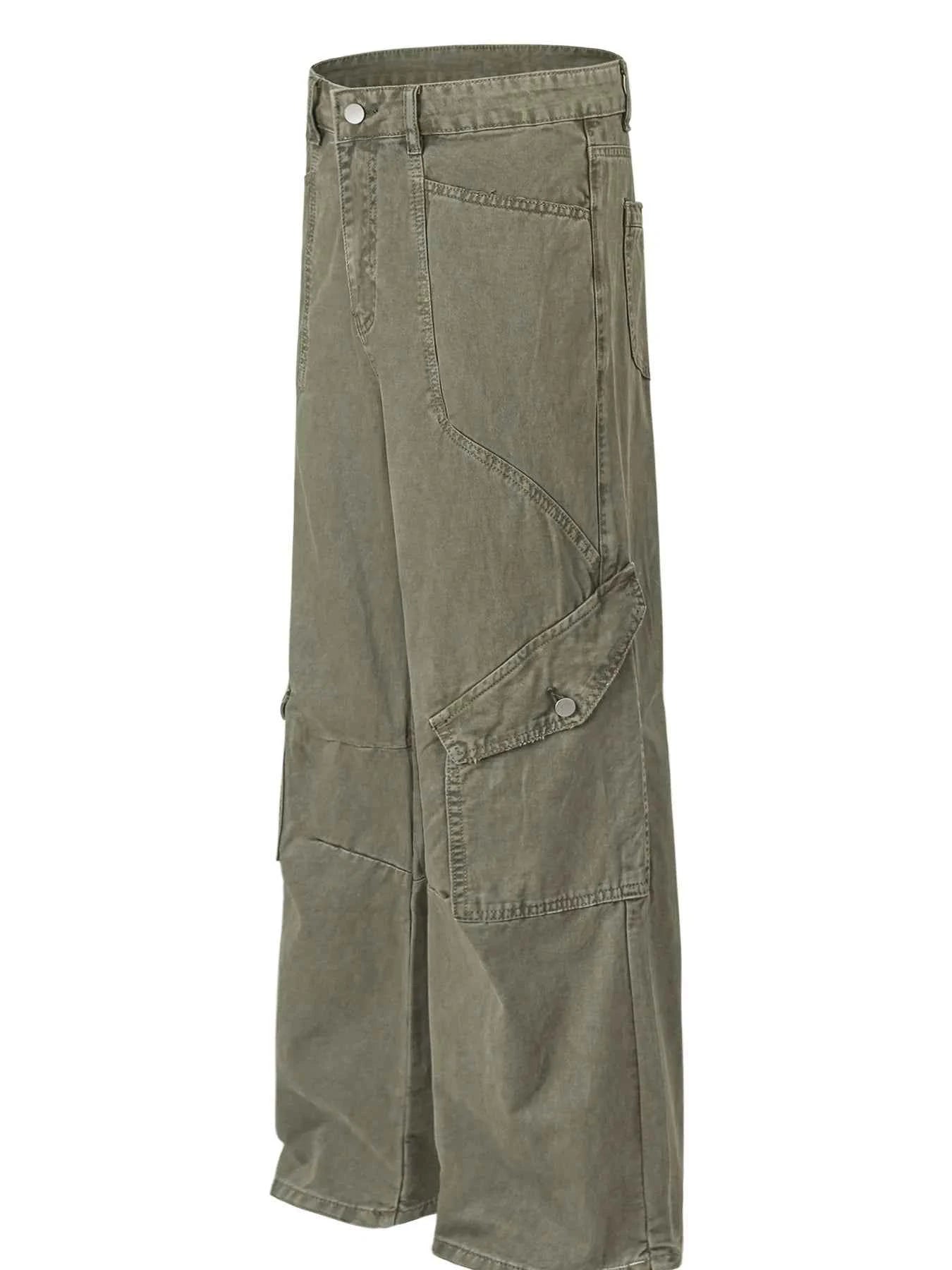 Men's Wide Leg Cargo Jeans