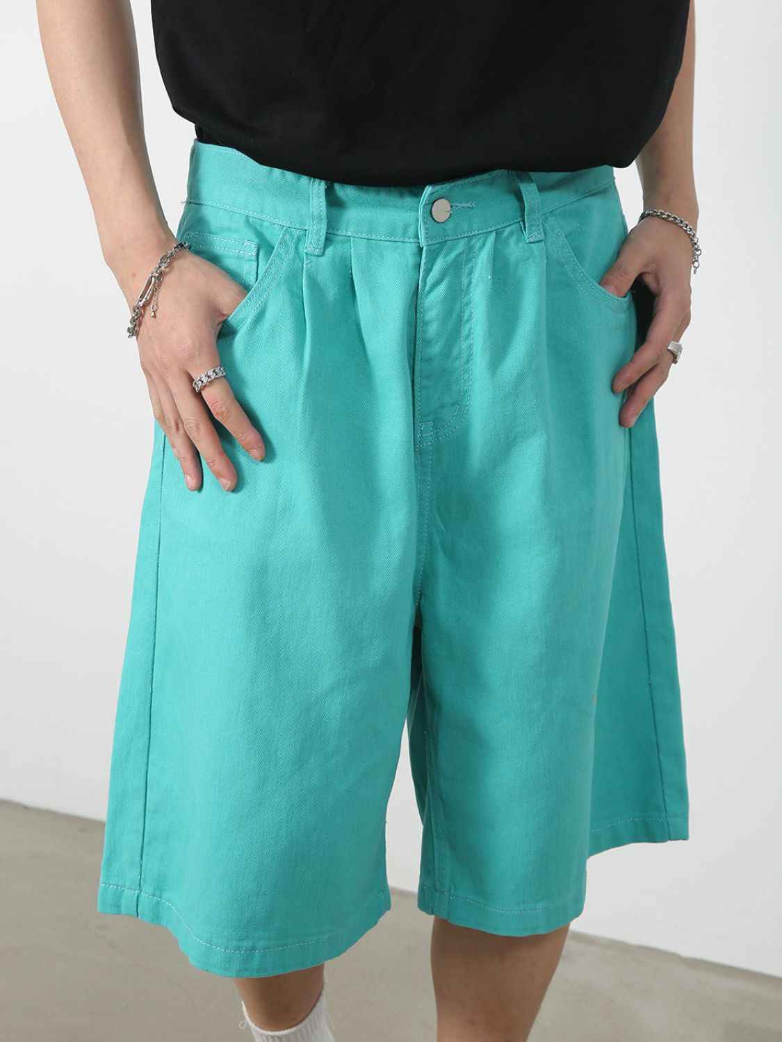 Mid Rise Denim Shorts - Damned Threads