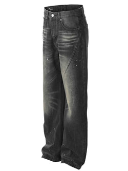 Men's Vintage Washed Relaxed Fit Jeans