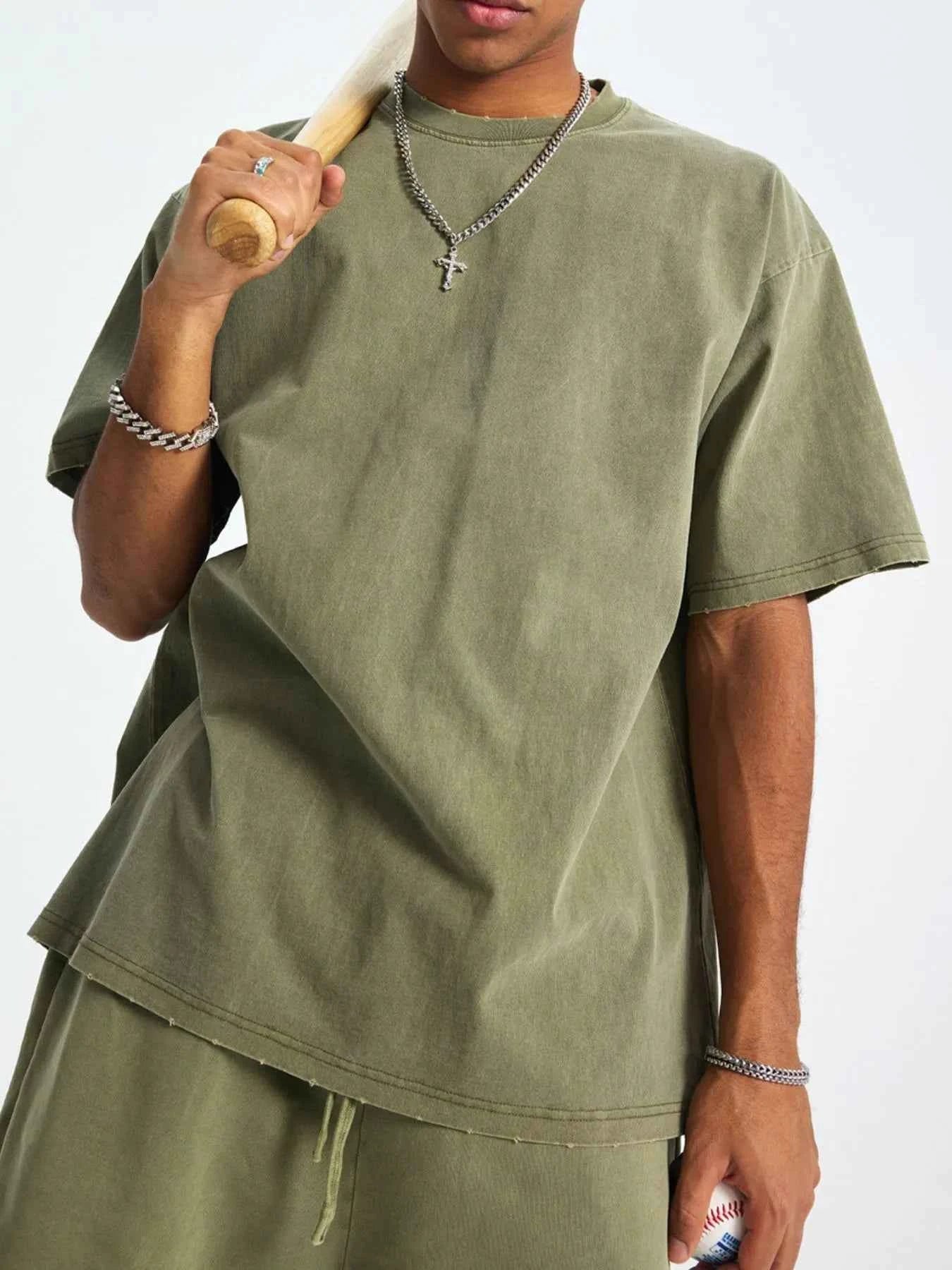 Men's Casual Oversized Cotton T-Shirt