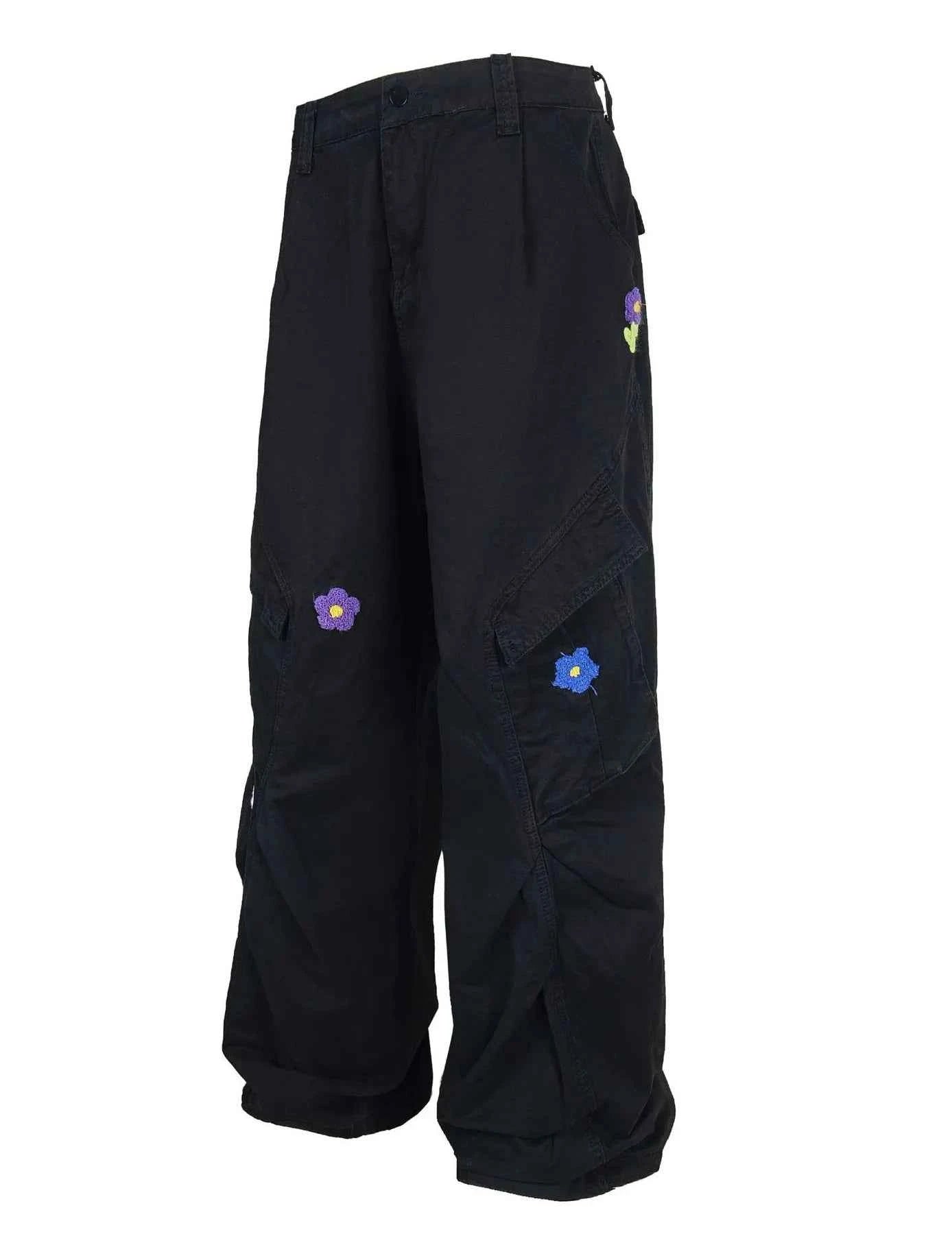 Men's Flower  Cargo Pants