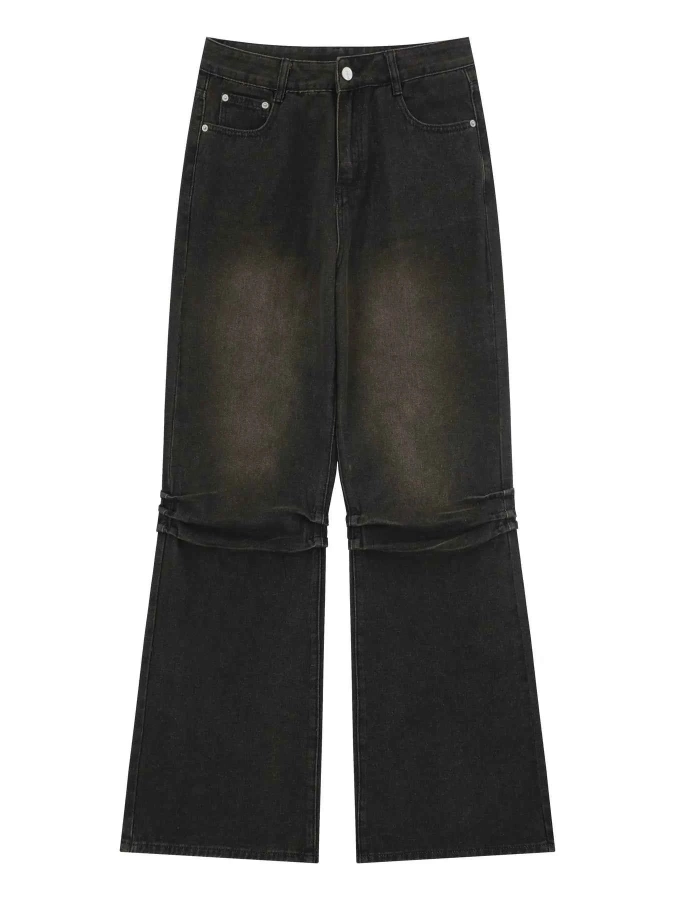 Men's Relaxed Fit Vintage Wash Flare Jeans