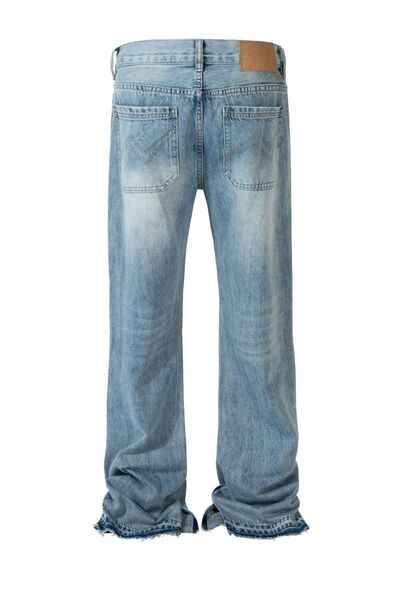 Men's Distressed Raw Hem Jeans - Damned Threads
