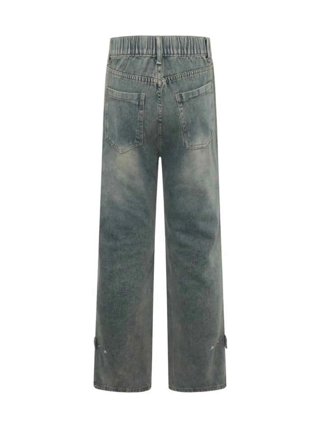 Men's High Waist Wide Leg Jeans