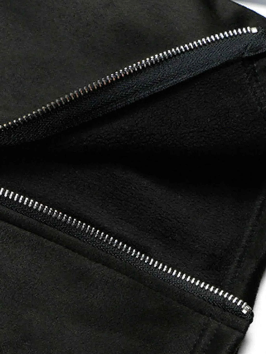Men's Oversized Zipper Detail Turtleneck Sweatshirt