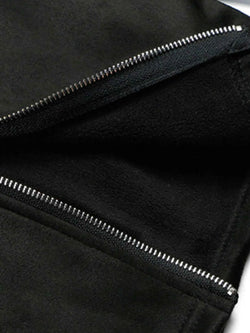 Men's Oversized Zipper Detail Turtleneck Sweatshirt