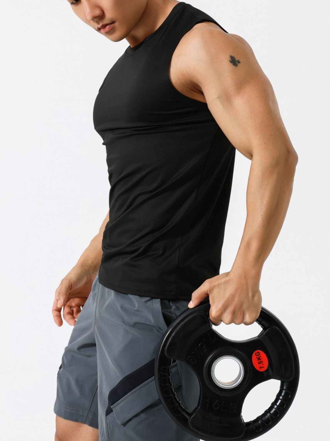 Men's Solid Active Tank - Damned Threads