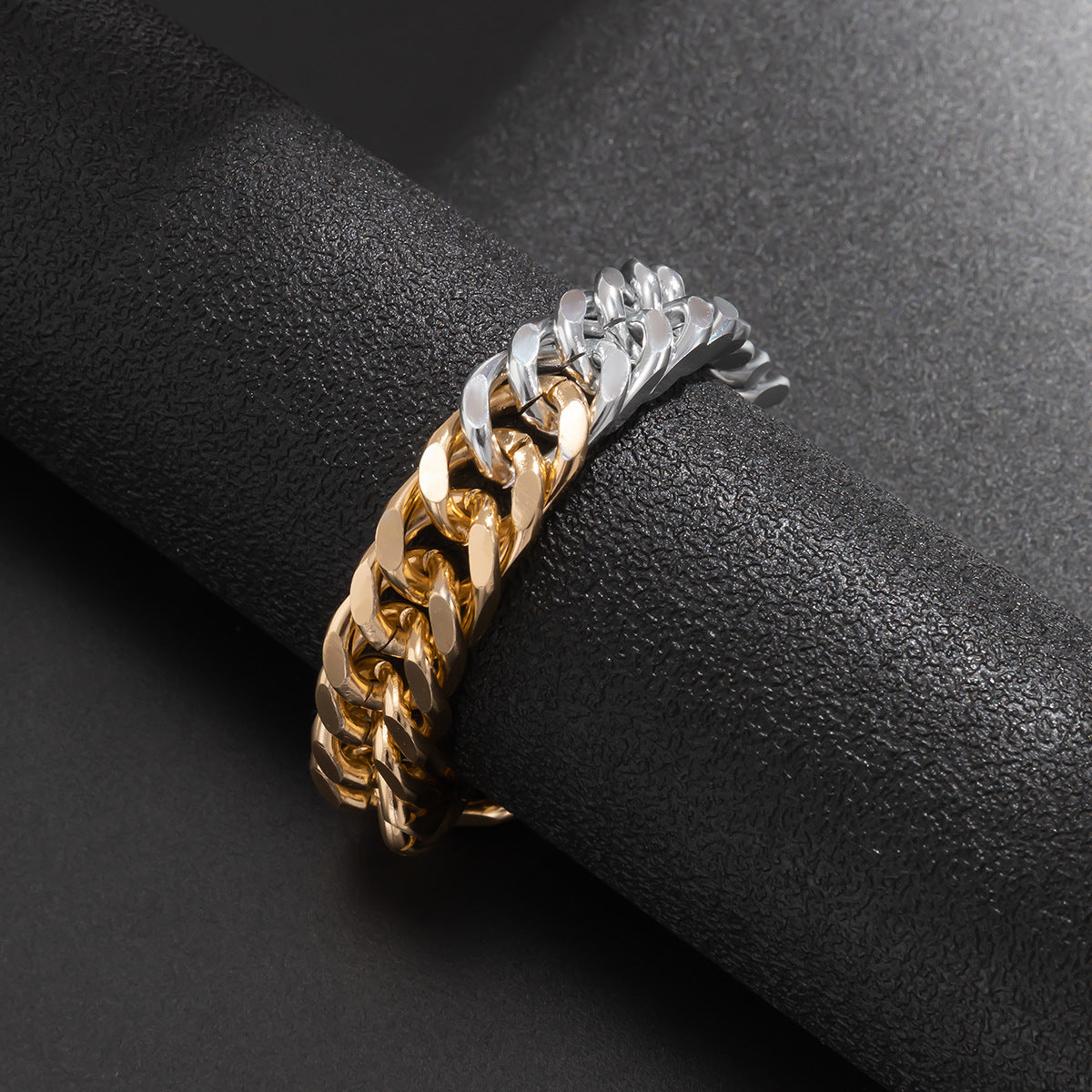 Silver & Gold Split Style Bracelet - Damned Threads